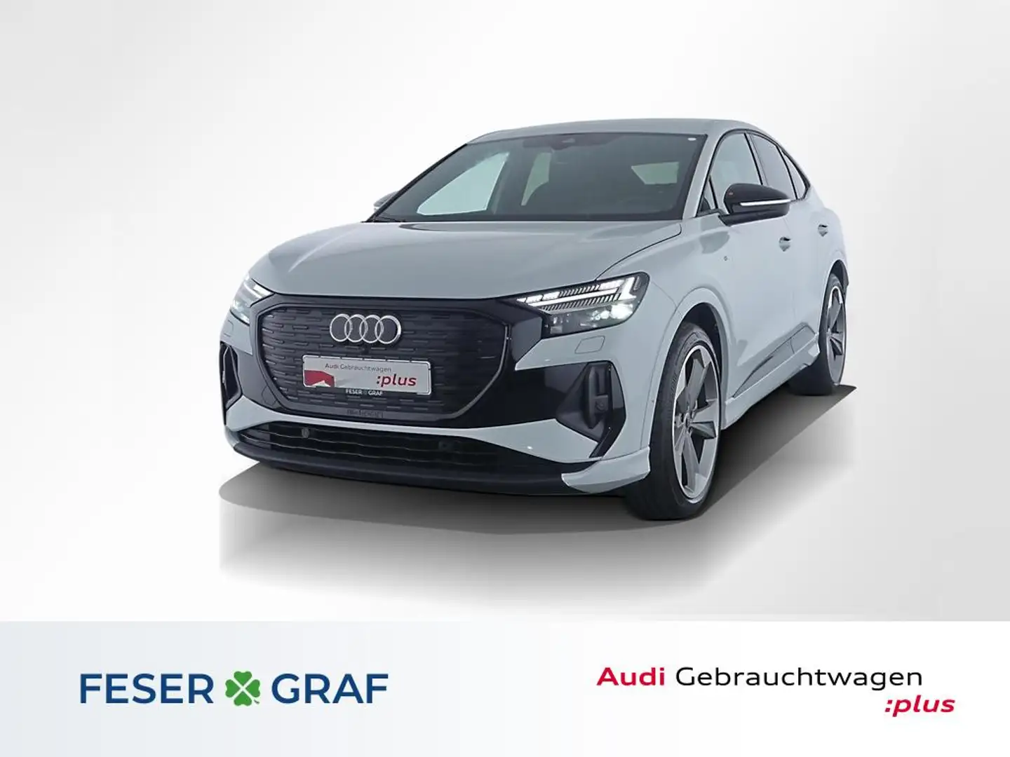 Audi Q4 e-tron Sportback 40 S Line Int DyamikPaket+,Matrix,Navi,L Weiß - 1