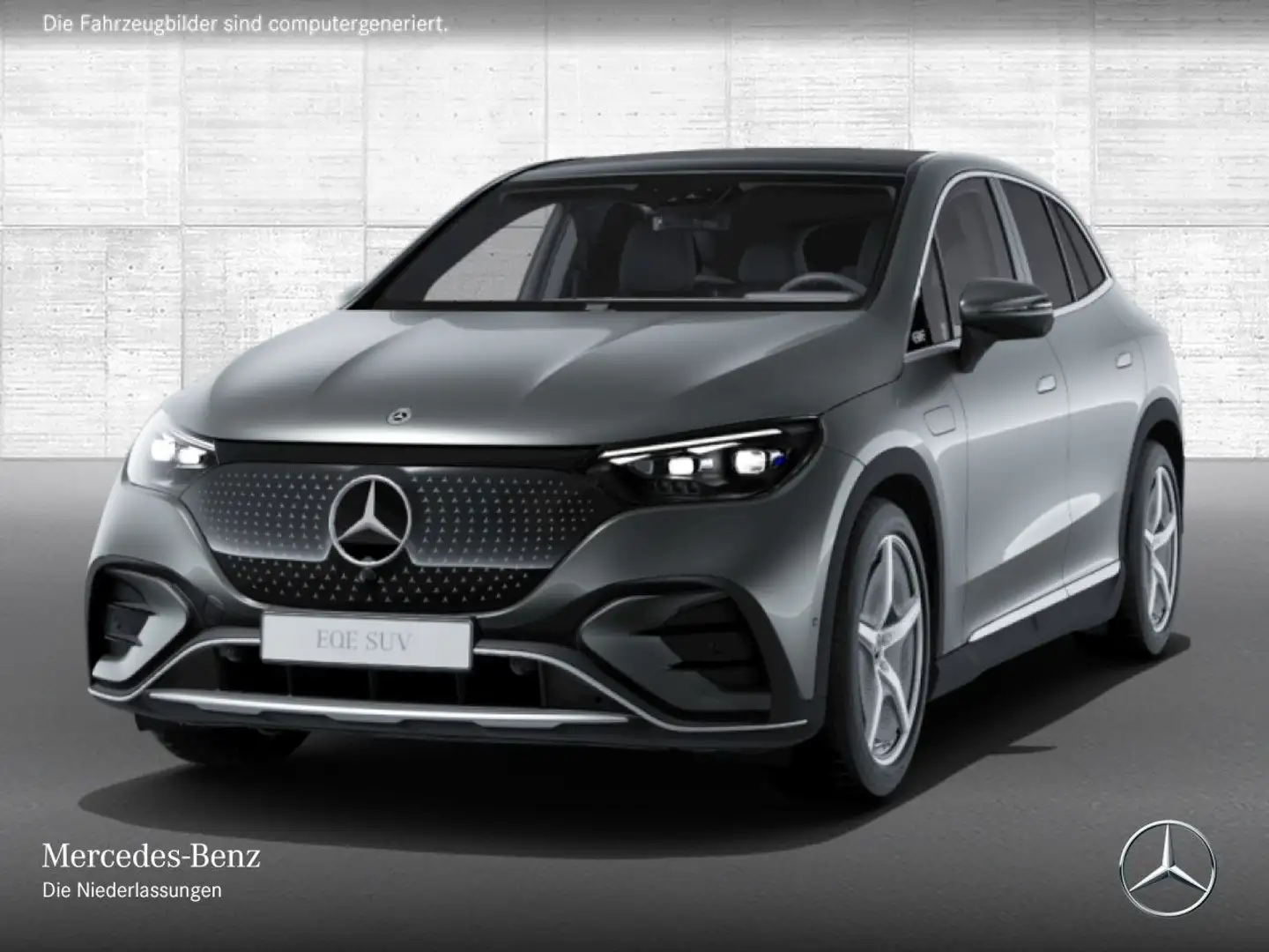Mercedes-Benz EQE SUV EQE 300 AMG+PANO+360+BURMESTER+KEYLESS Grau - 2