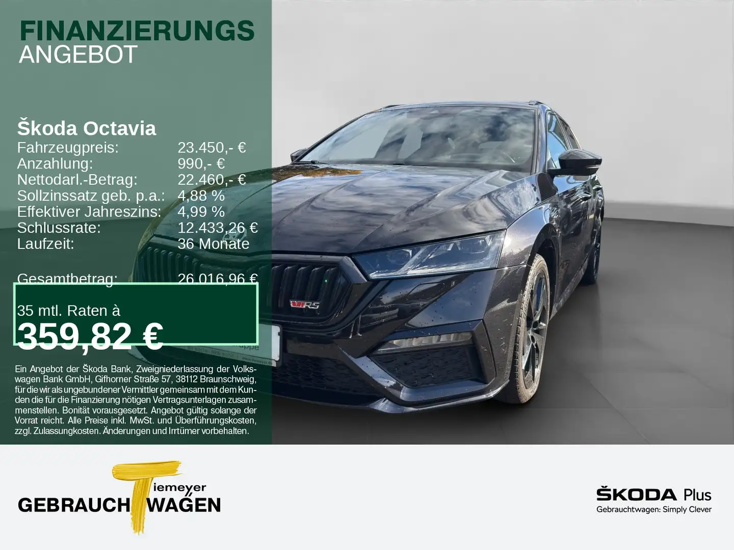 Skoda Octavia Combi iV RS COLUMBUS HEAD-UP ACC Schwarz - 1