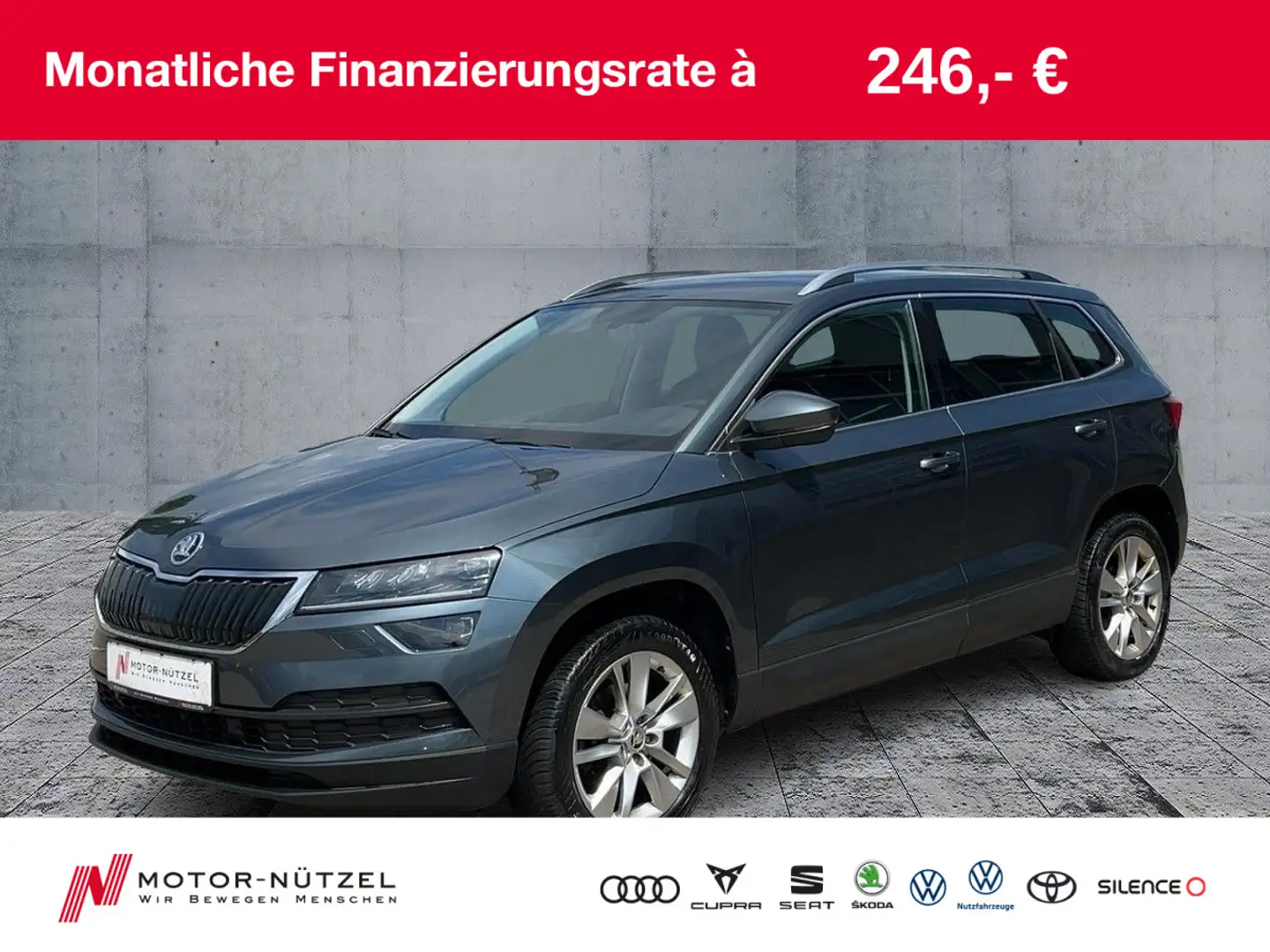 Skoda Karoq 1.5 TSI DSG STYLE LED+AHK+APP+SHZ+RFK+DAB Gris - 1