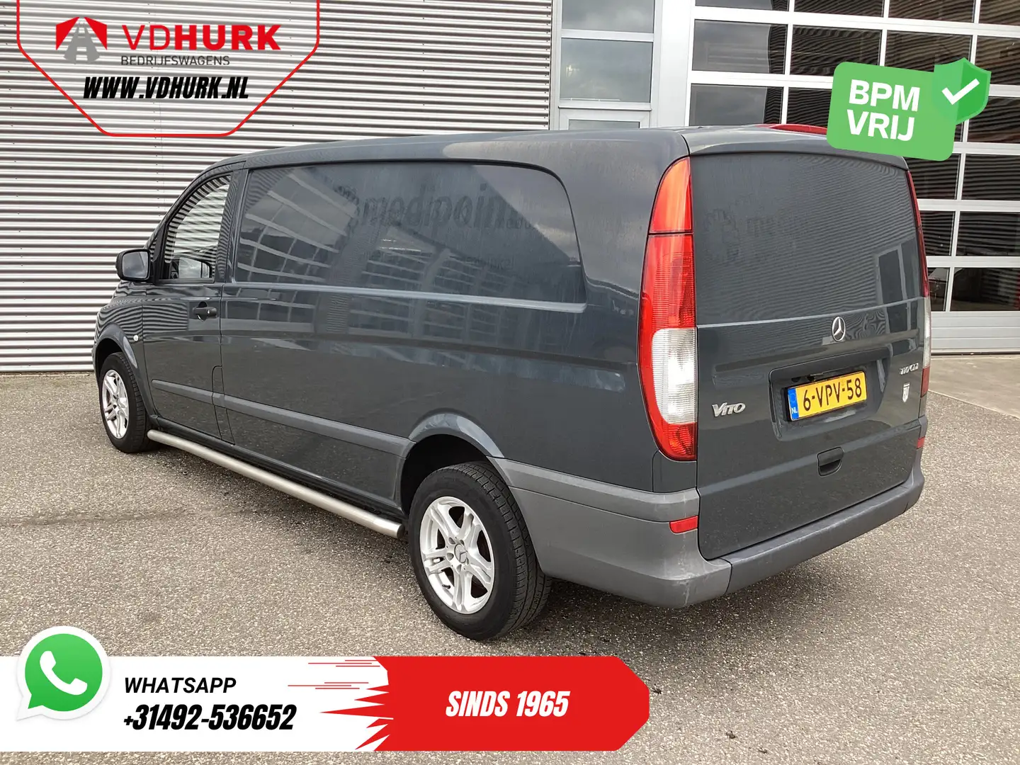 Mercedes-Benz Vito 110 CDI L3 EXPORT NL Auto/ APK 02-2026/ Airco/ LMV Grau - 2
