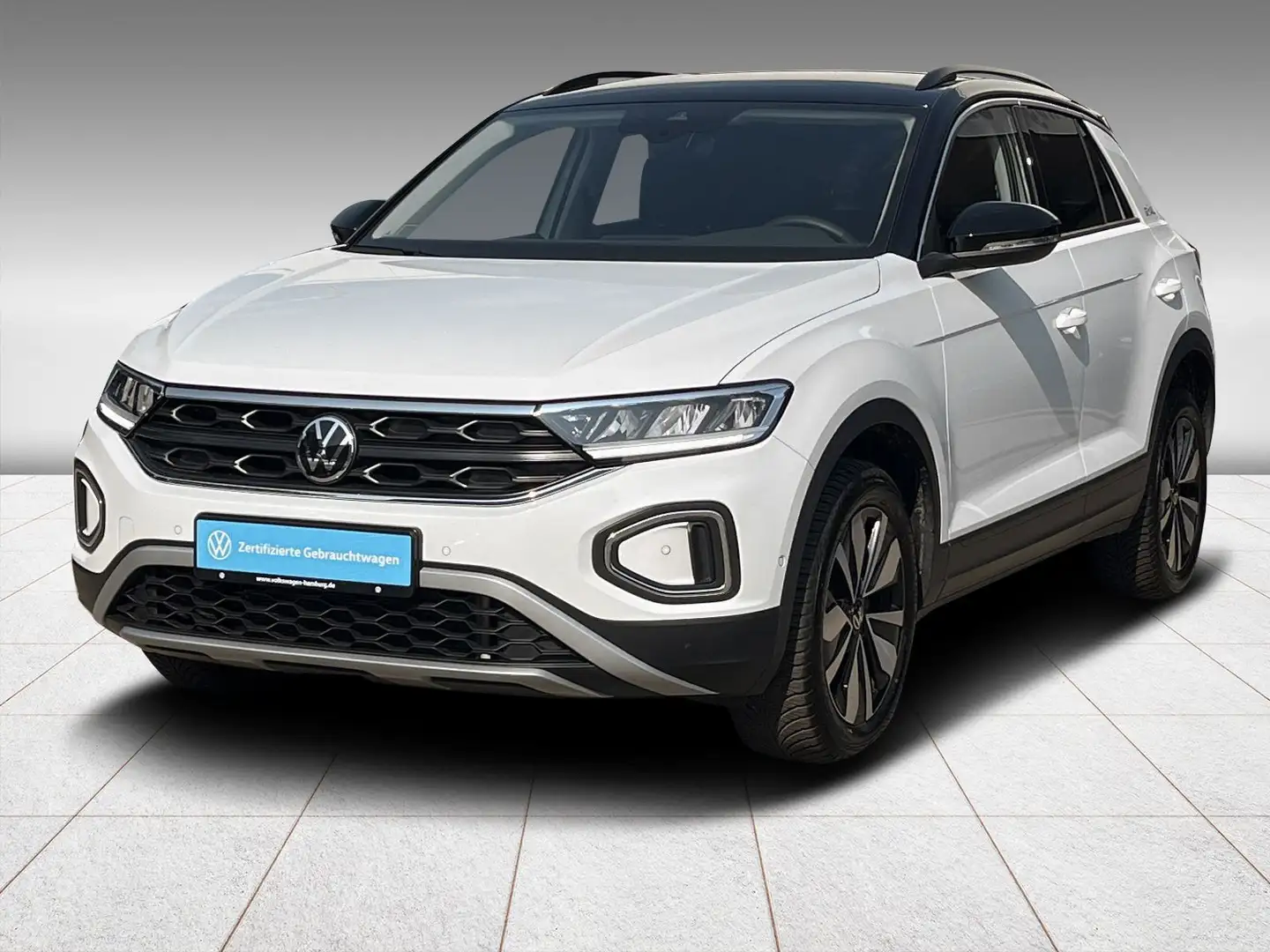 Volkswagen T-Roc 1.0 TSI Goal AHK Kamera Klima LED Navi Sit Weiß - 2
