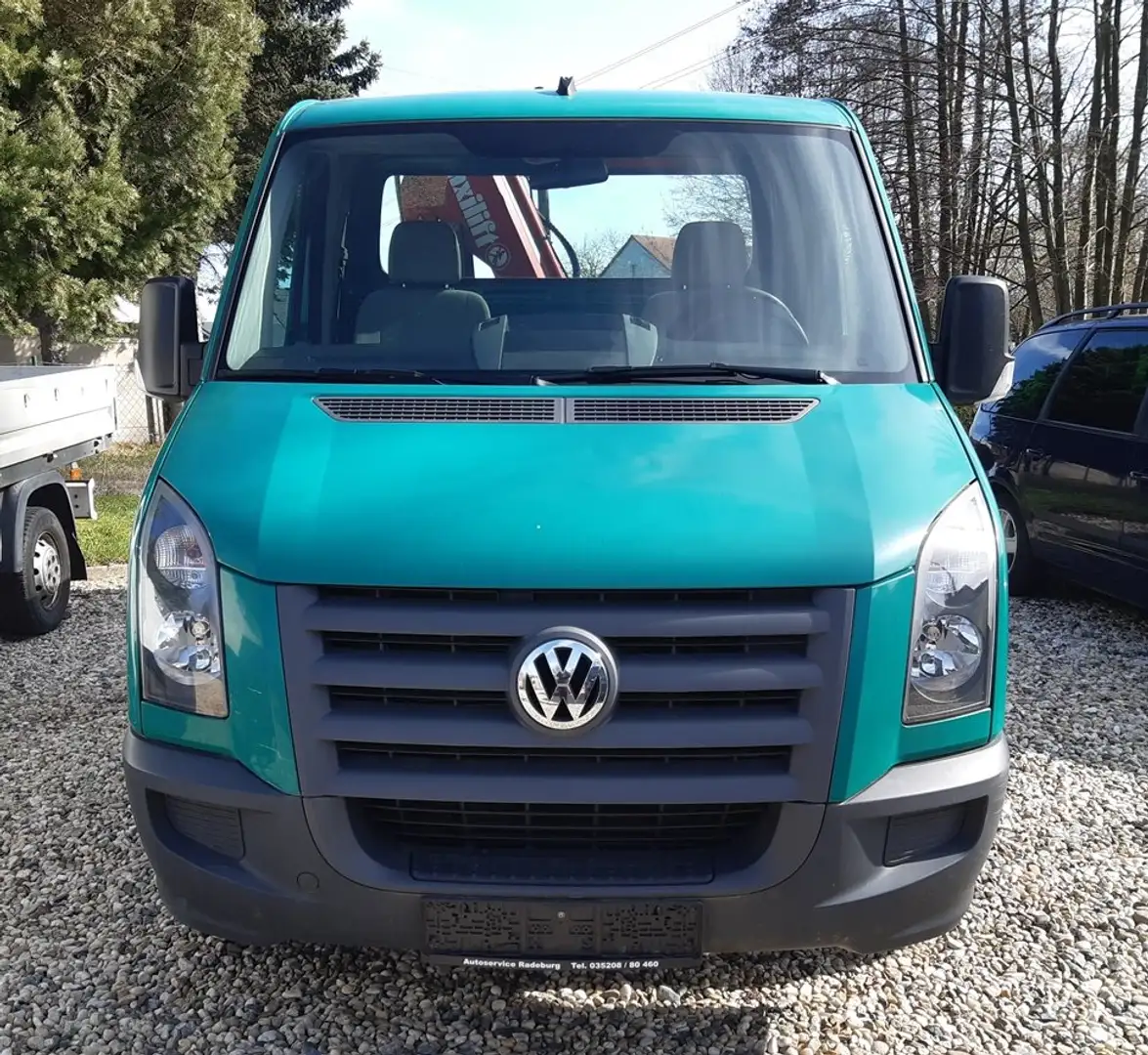 Volkswagen Crafter mit Ladekran Grün - 2