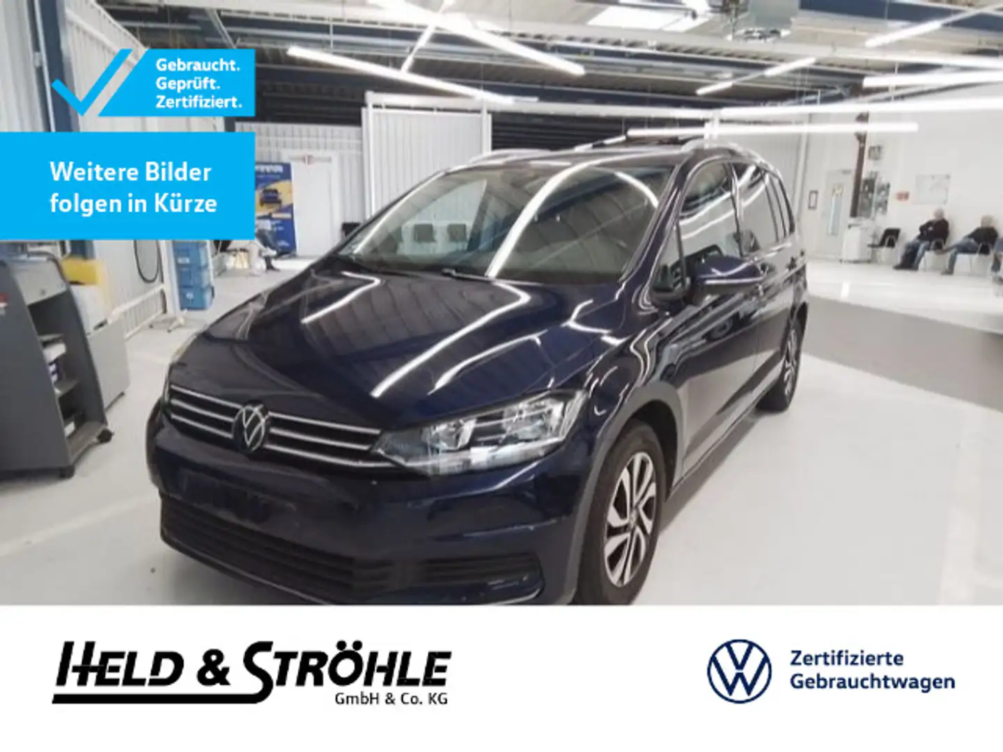 Volkswagen Touran 2.0 TDI DSG Active AHK NAV KAM PDC SHZ Blau - 1