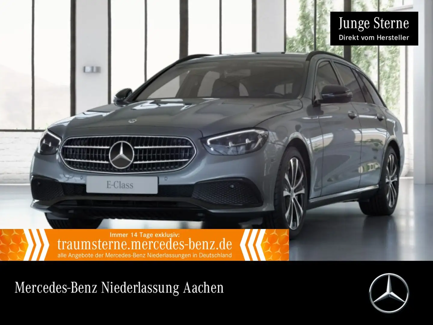 Mercedes-Benz E 300 de T AVANTG+NIGHT+AHK+LED+KAMERA+SPUR+TOTW Grijs - 1