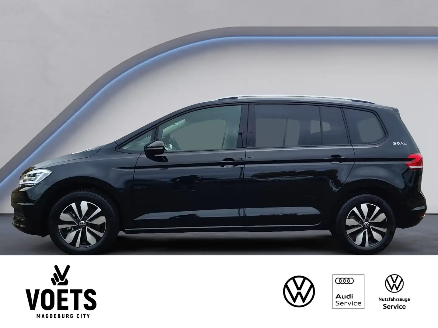Volkswagen Touran 1.5TSI DSG Comfortline LED+NAVI+AHK+PDC+ Schwarz - 2