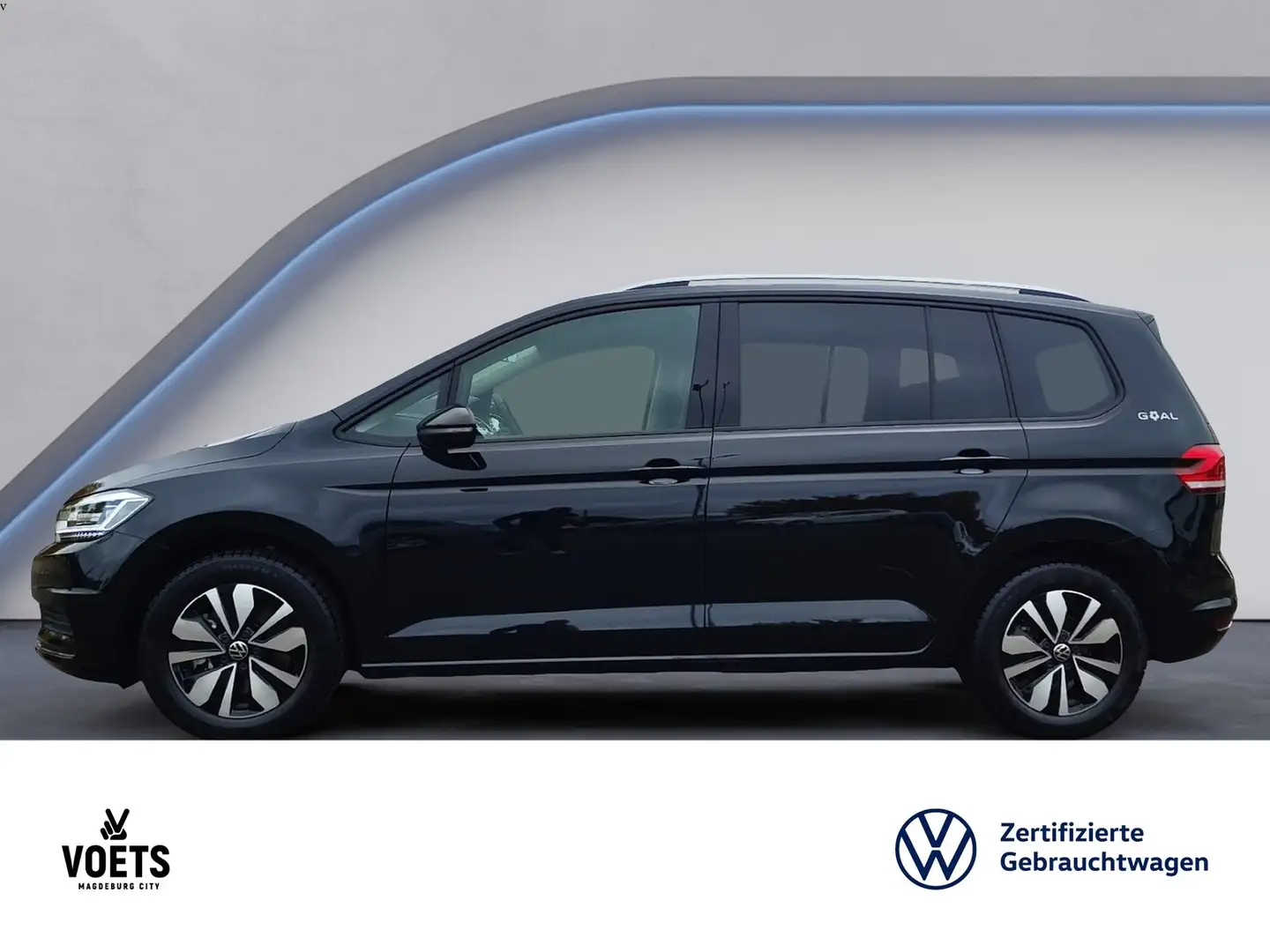 Volkswagen Touran 1.5 TSI Comfortline DSG+LED+NAVI+AHK+PDC Schwarz - 2