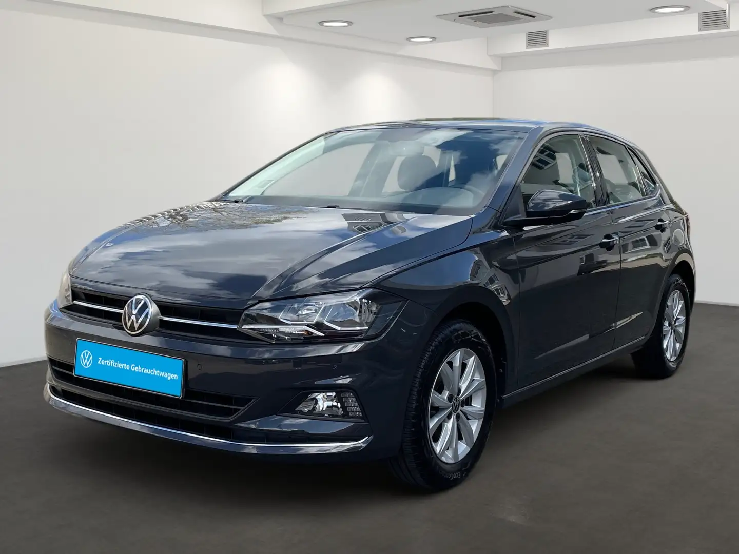 Volkswagen Polo VI 1.0 TSI Highline *PDC*KLIMA*SITZH* Grijs - 2