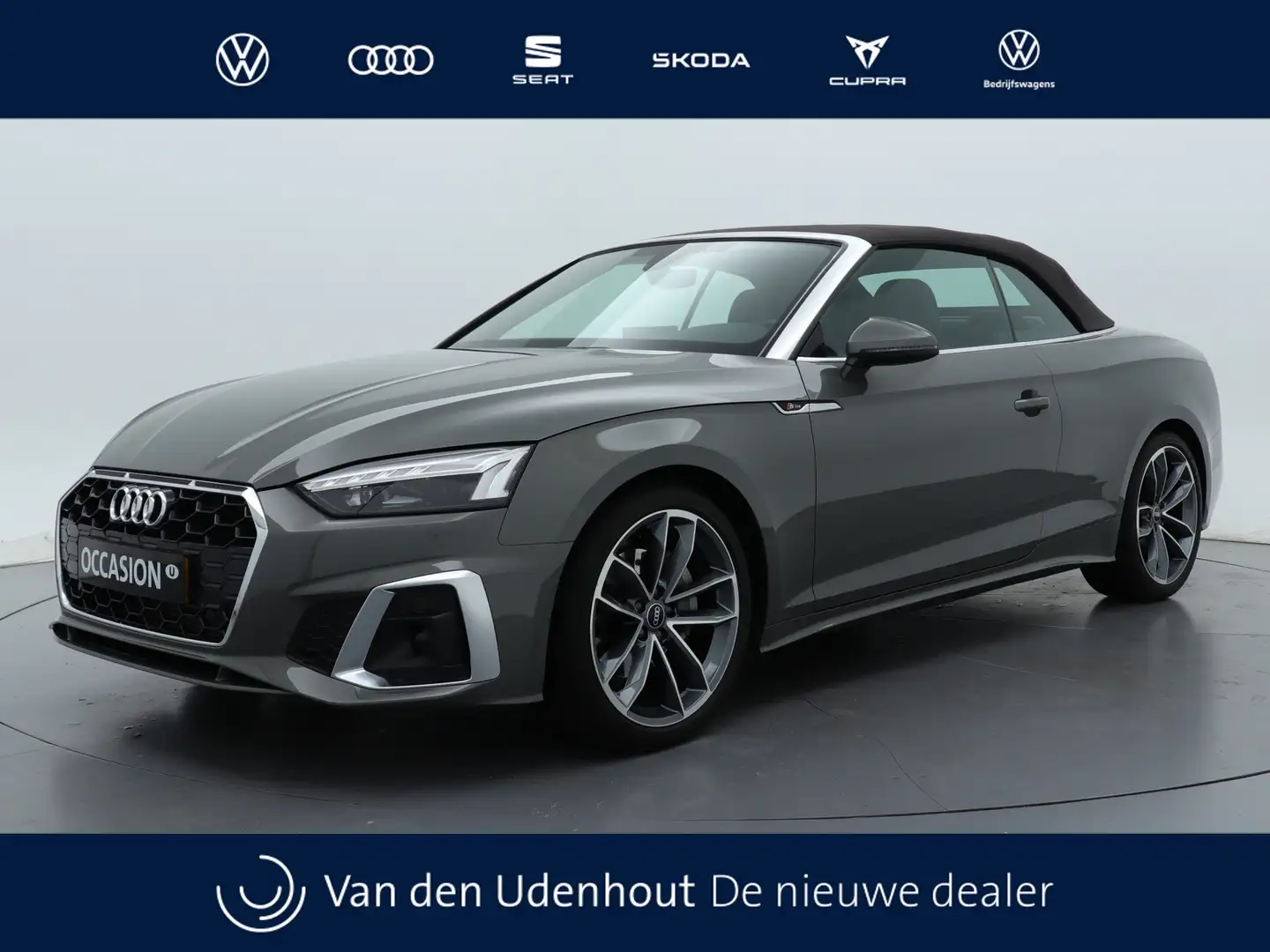 Audi A5 Cabriolet 40 TFSI S edition | 204 PK | Stoel + nek Grijs - 1