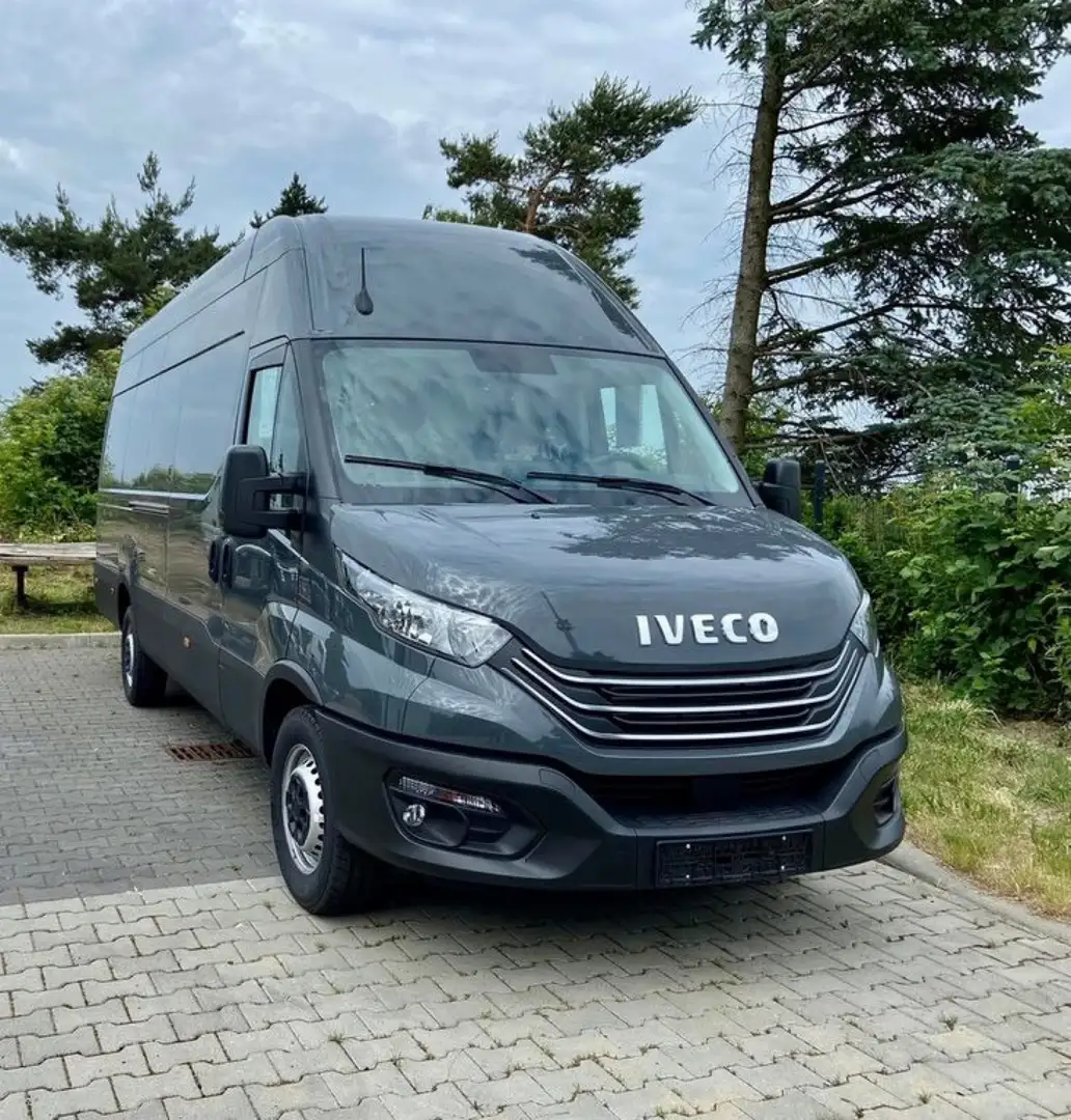 Iveco Daily L4 H3, tractable 3,5T, int caisse bois, camera Grijs - 1