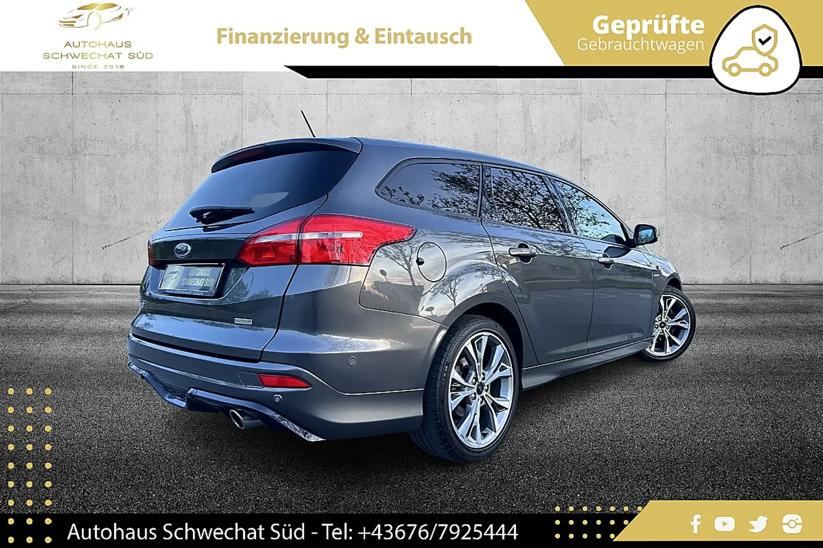 Ford Focus 1,5 EcoBoost ST-Line //1.BESITZ//PICKERL NEU//K... Grau - 2