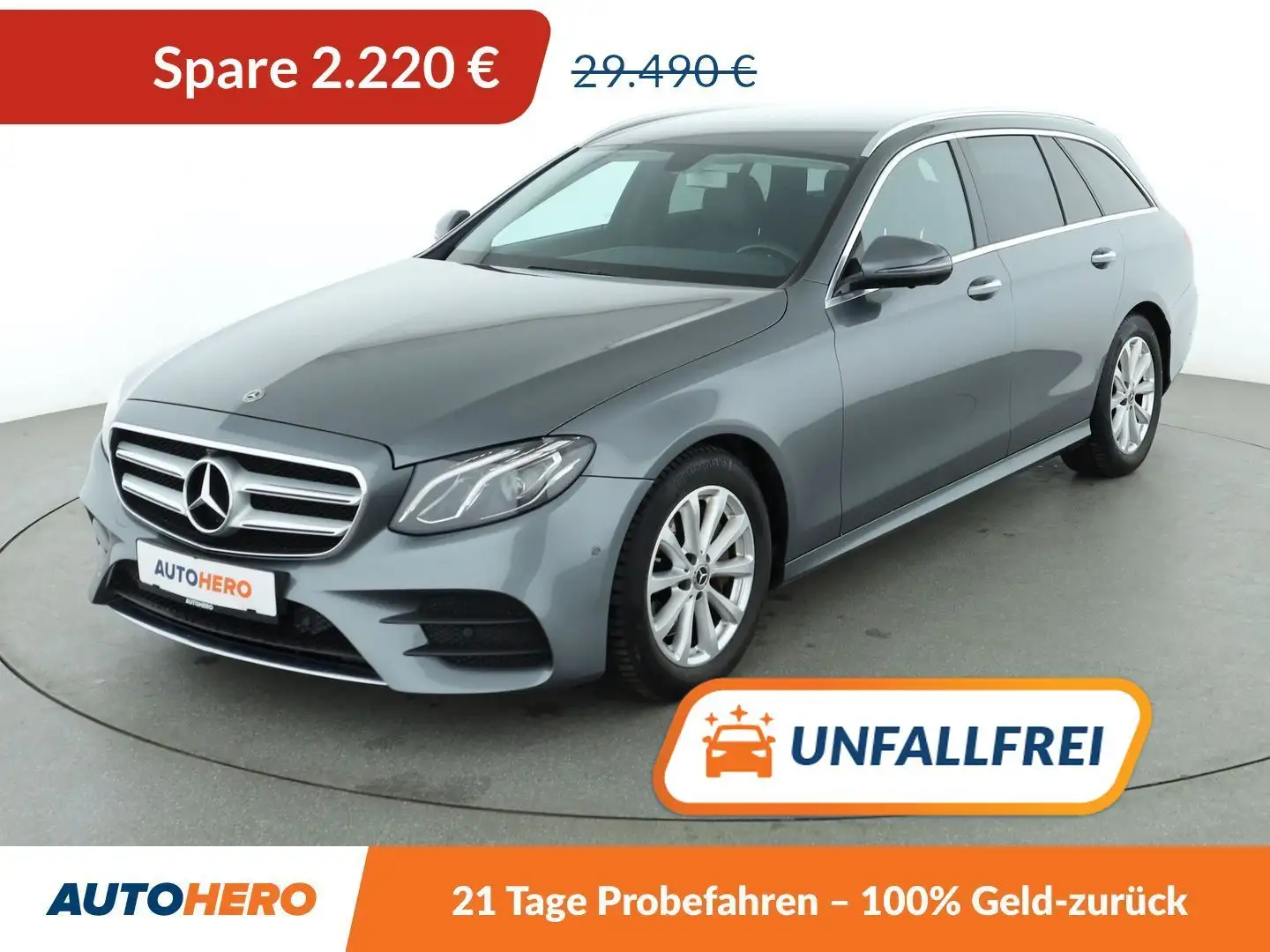 Mercedes-Benz E 220 E 220 d AMG Line Aut.*NAVI*360CAM*TEMPO*LED*SHZ* Gris - 1