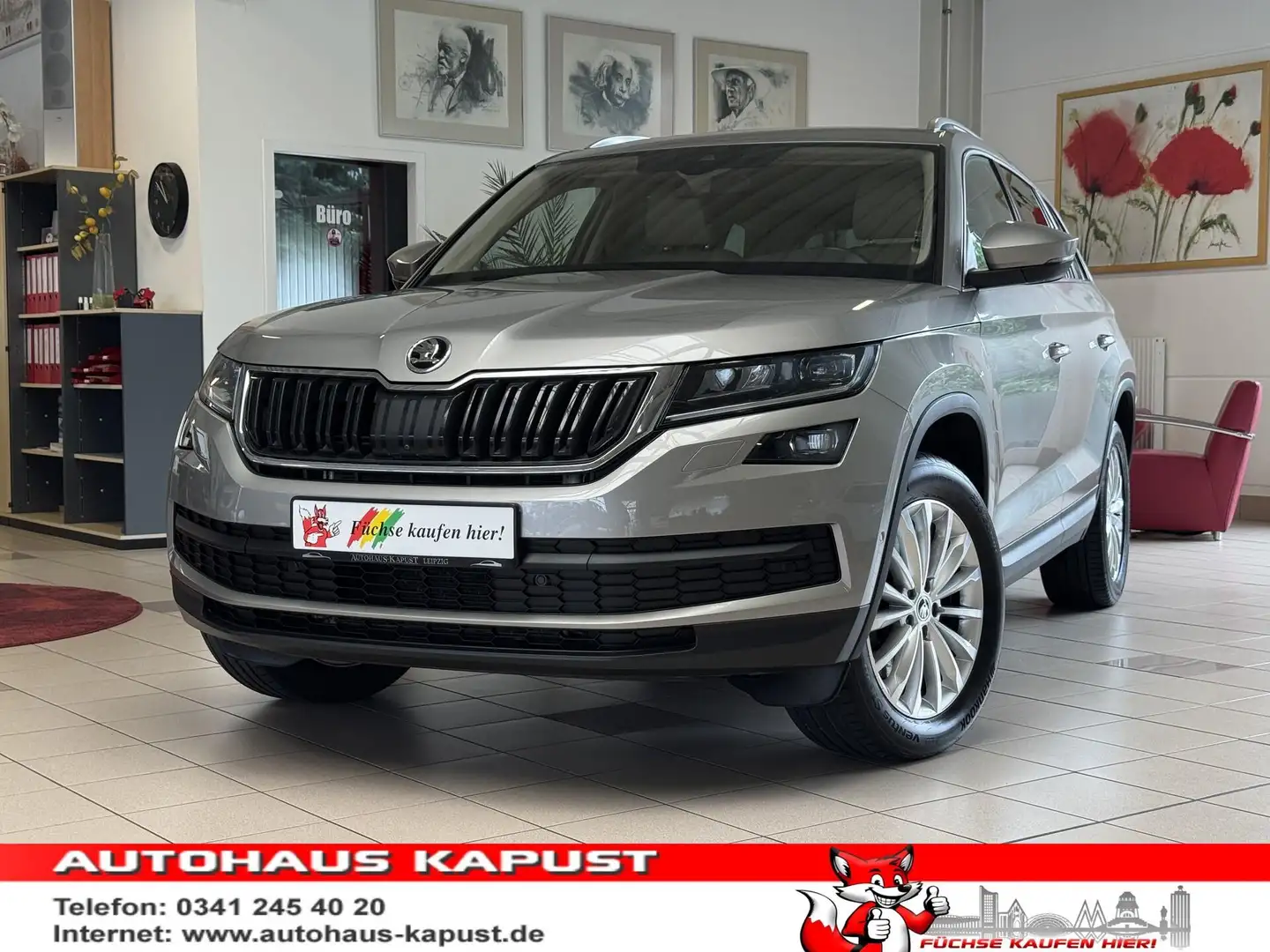 Skoda Kodiaq Kodiaq 2.0 DSG 4x4/1.Hd/Leder/Memory/Spur/Ahk Beige - 1