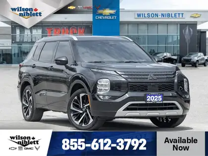 Black 2025 Mitsubishi Outlander Hybrid Plug-in SUV / Crossover 1-Speed Automatic