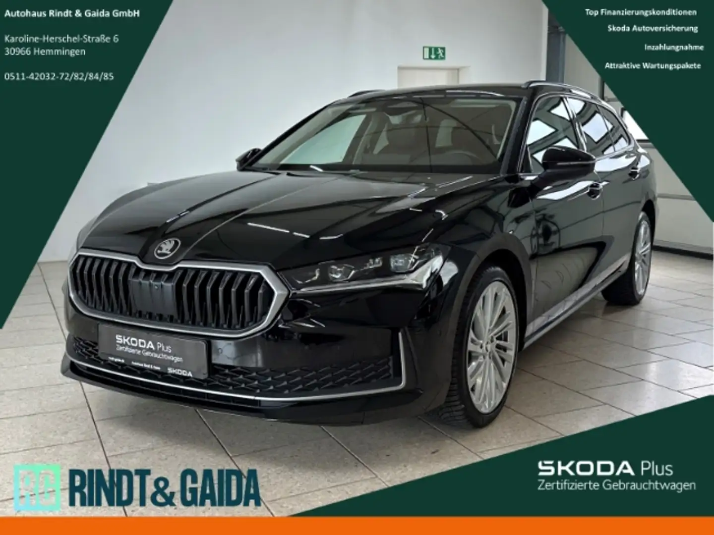 Skoda Superb Combi 2.0 TDI DSG Selection AHK Matrix Schwarz - 1