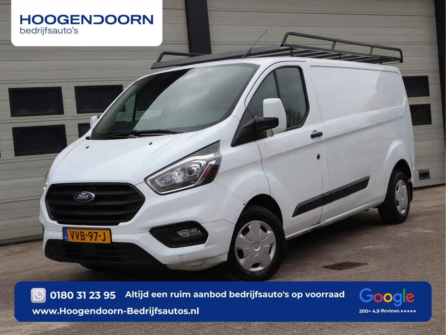 Ford Transit Custom 2.0 TDCI 130pk Euro 6 - L2 Lang - Trekhaak - Imper Weiß - 1