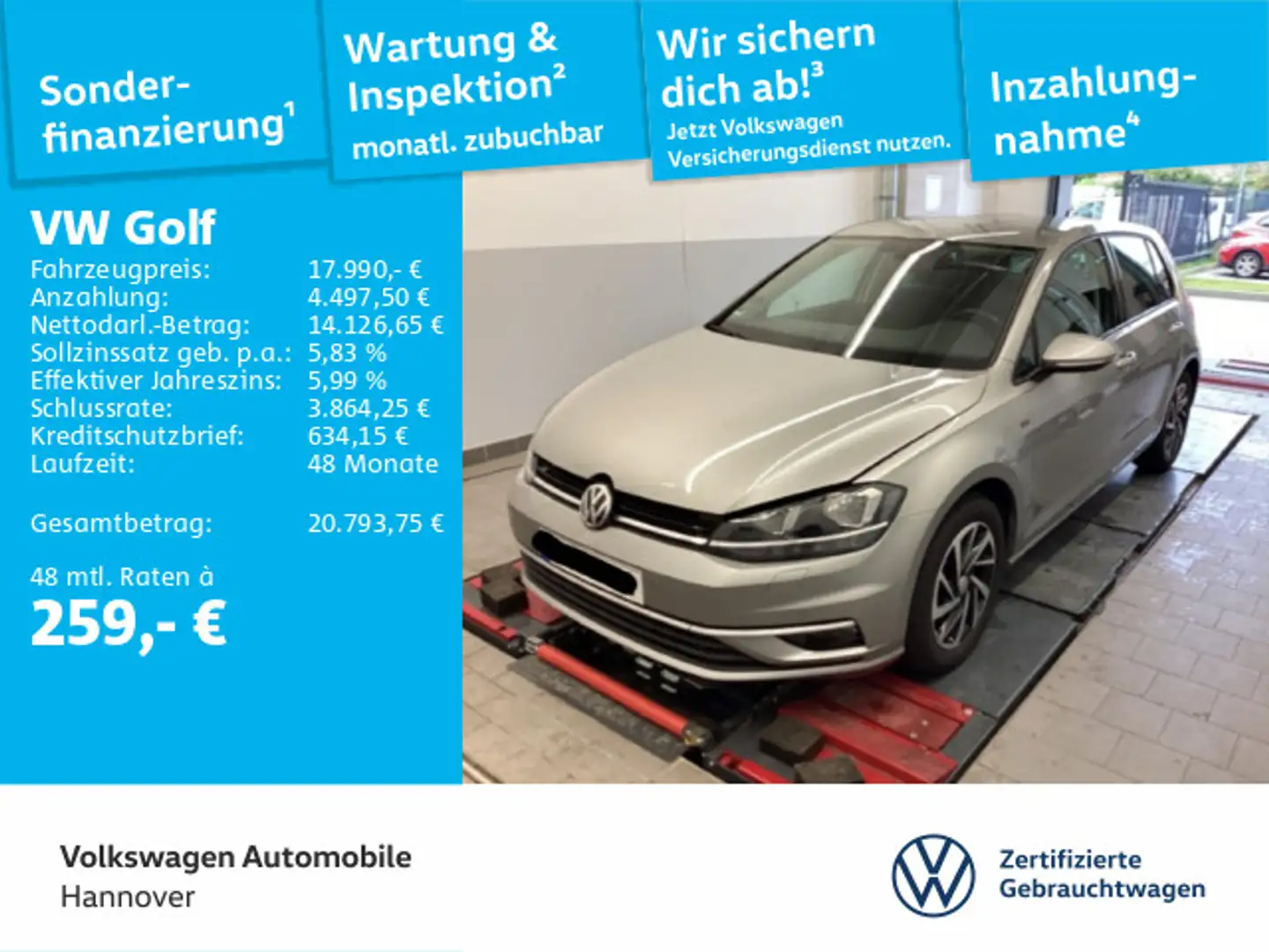 Volkswagen Golf VII 1.4 TSI DSG Join Navi Kamera PDC SHZ Silber - 1