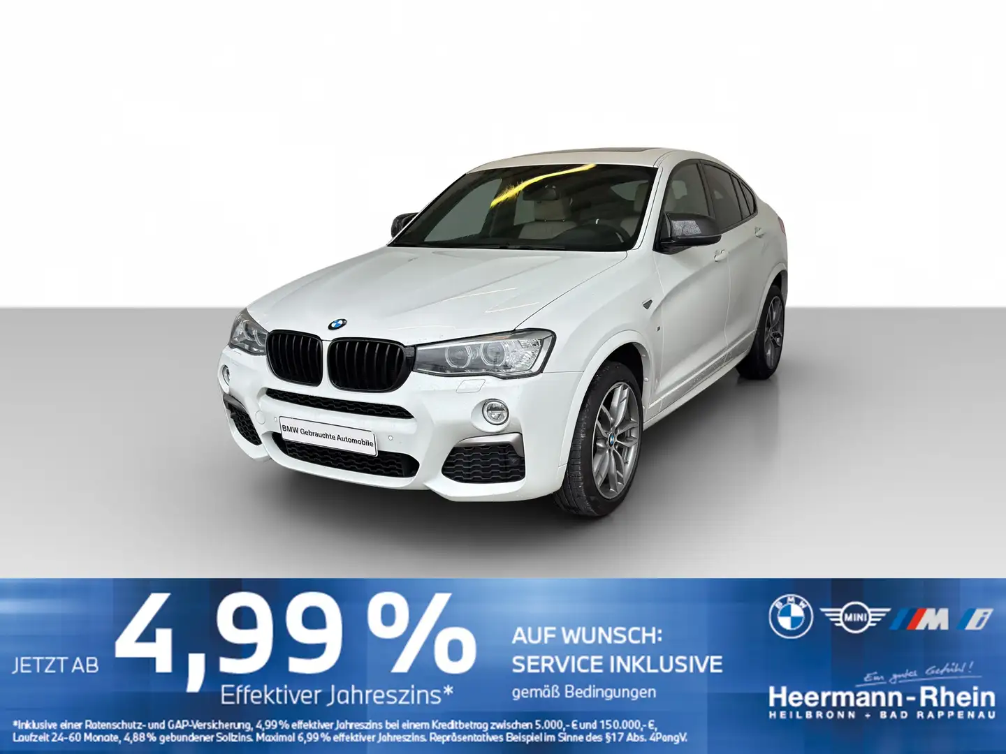 BMW X4 M 40iA M Sport NaviProf.HUD.GSD.RFK.AHK.Xenon Alb - 2