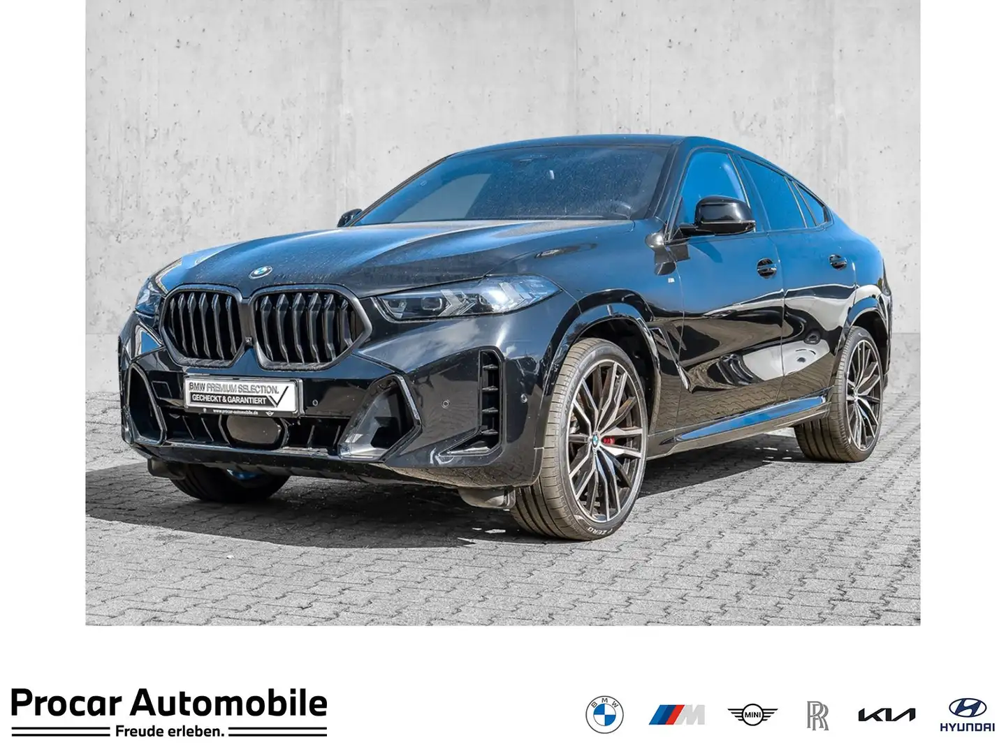 BMW X6 xDrive40d M Sport Pro HuD+PANO+Standh.+Driv.Ass.Pr Zwart - 1