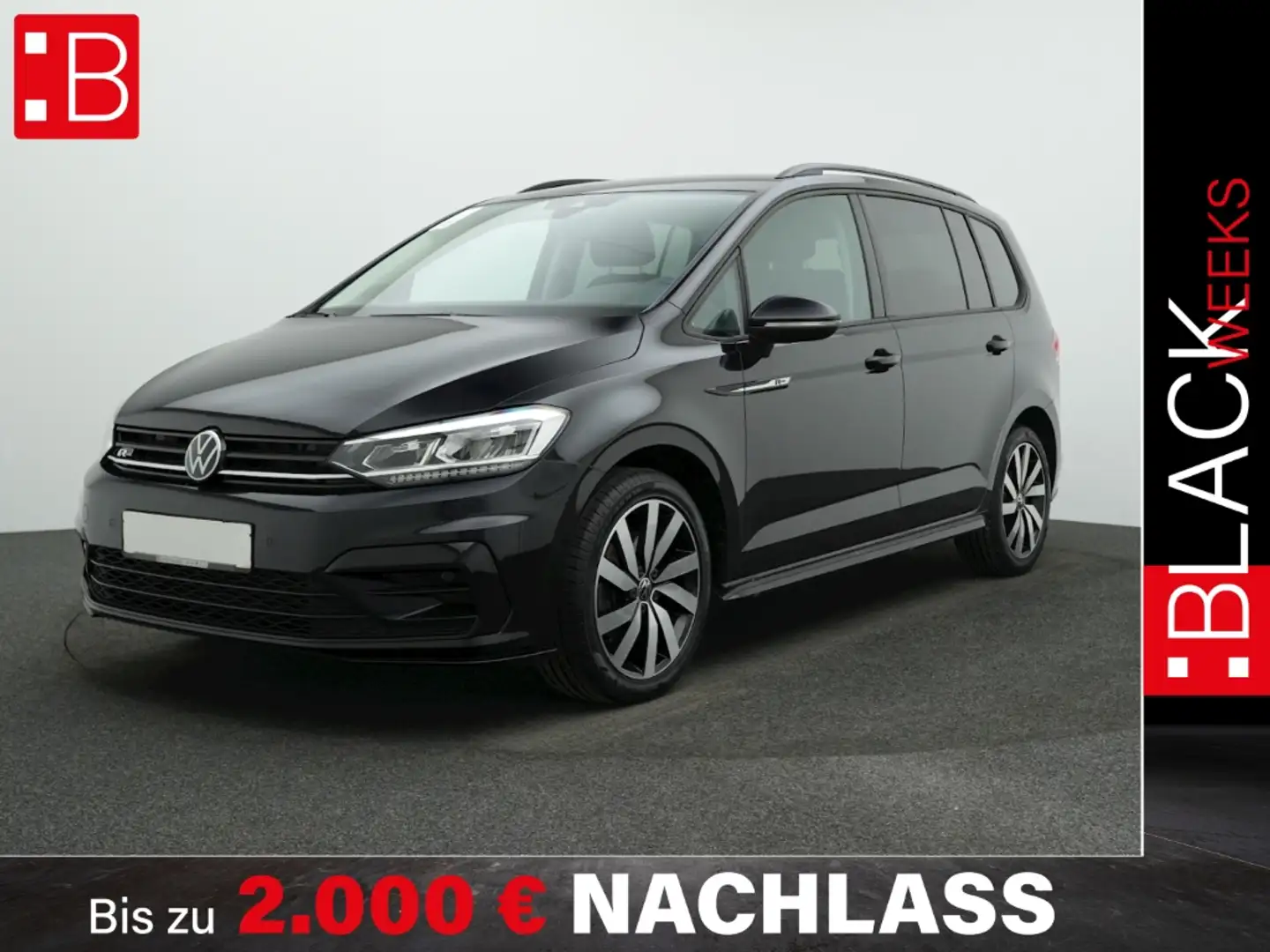 Volkswagen Touran 2.0 TDI DSG Highline R-Line BLACK STYLE KAMERA ALU Schwarz - 1