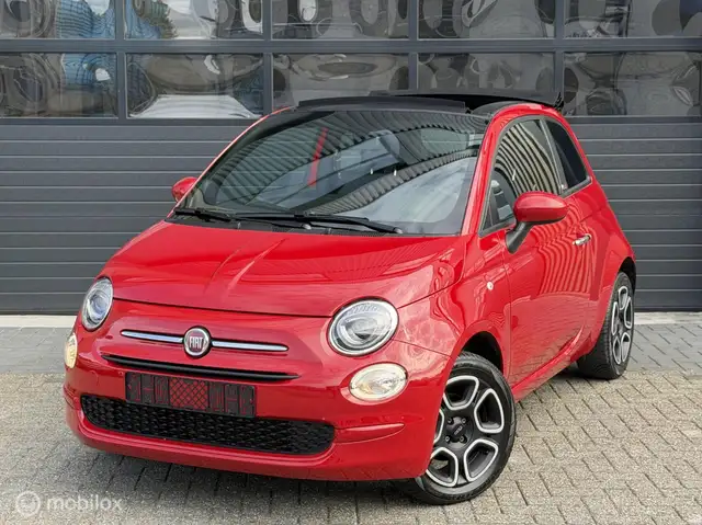 Fiat 500C 1.0 Hybrid Red | Cruise | Sensoren | Scherm | Cabr
