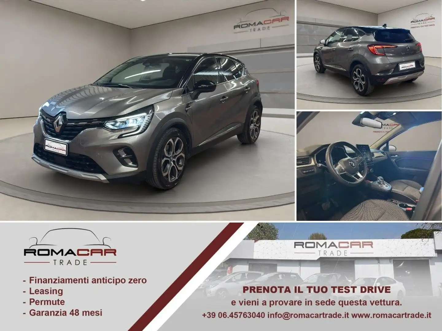 Renault Captur Plug-in Hybrid E-Tech 160 CV Intens Grigio - 1