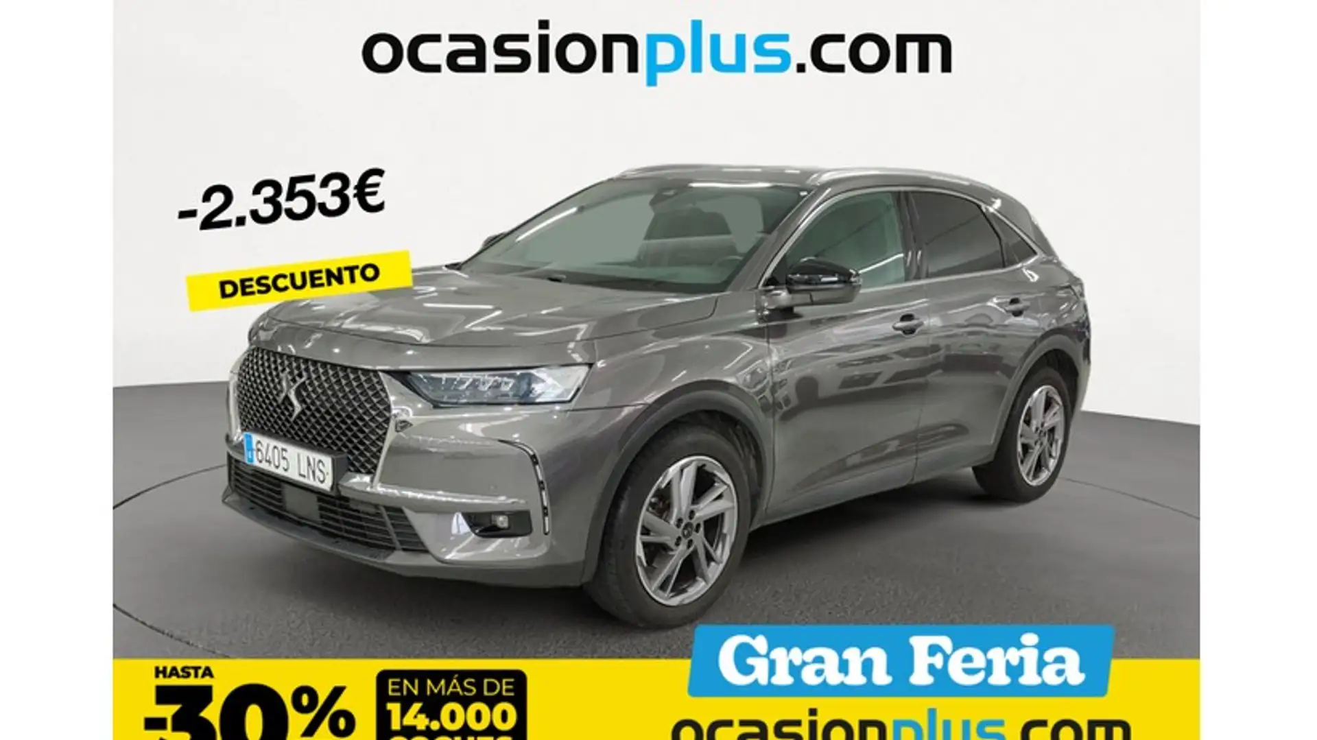 DS Automobiles DS 7 Crossback 2.0BlueHDi So Chic Aut. Gris - 1