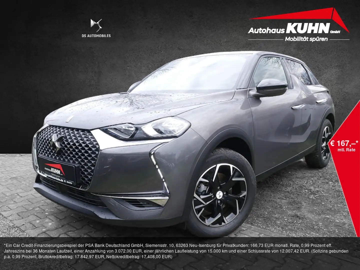 DS Automobiles DS 3 Crossback E-Tense Faubourg KAMERA NAVI Grau - 1