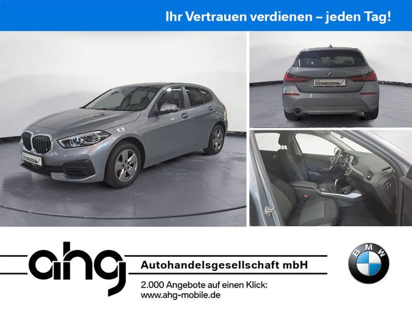 BMW 116 i Advantage Klimaaut. PDC Aut. Heckkl. Gris - 1