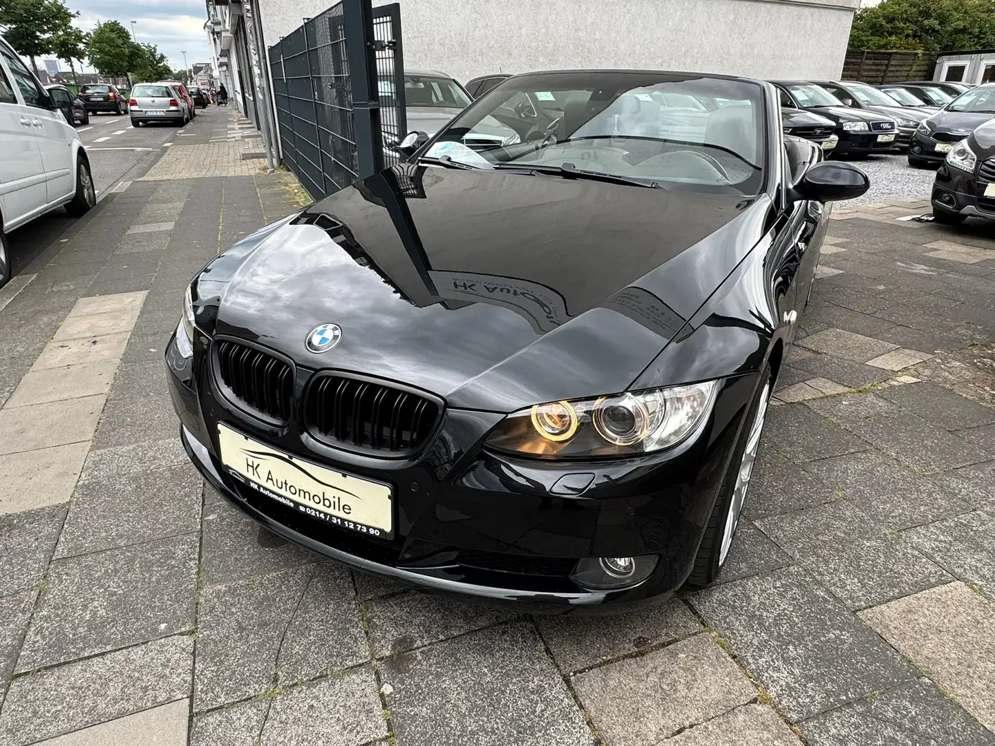 BMW 320 320i Cabrio 125tkm,Leder,Xenon,PDC Negro - 1