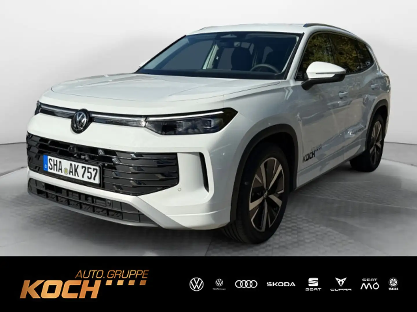 Volkswagen Tayron 1.5TSI Elegance DSG 7-Sitzer Navi LED AHK Weiß - 1