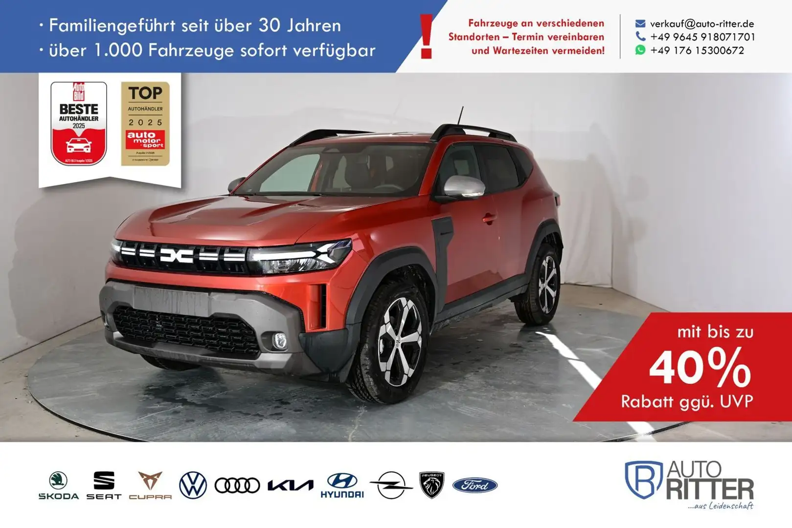 Dacia Duster Journey RFK|LED|Navi|Klima|PDC|SHZ|DAB Braun - 1