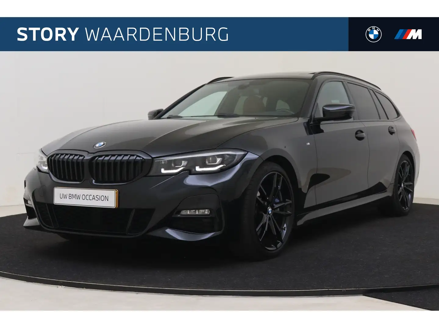 BMW 330 3 Serie Touring 330i High Executive M Sport Automa Zwart - 1
