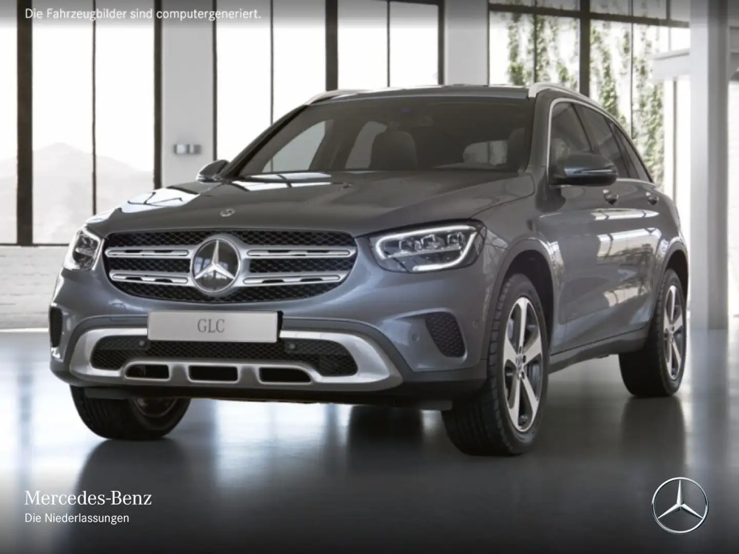 Mercedes-Benz GLC 400 d 4M AHK+LED+KAMERA+SPUR+TOTW+KEYLESS+9G Grau - 2