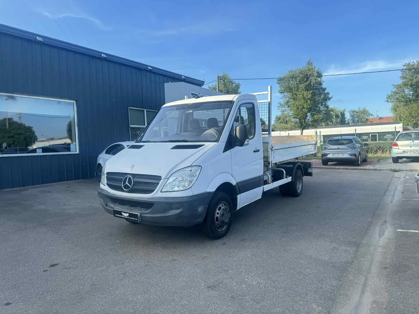 Mercedes-Benz Sprinter II 515 CDI 150Ch Benne Blanc - 1
