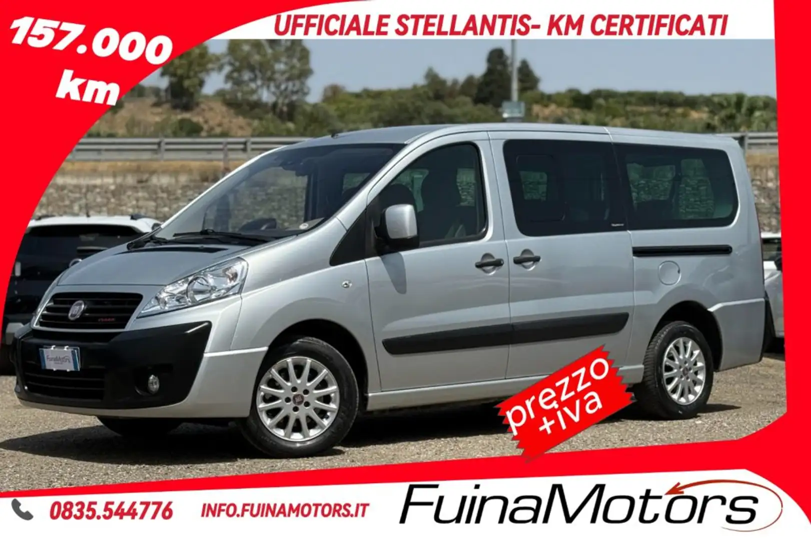 Fiat Scudo 2.0 MJT/140 DPF PC Panorama Family 9 posti LH1 Gris - 1