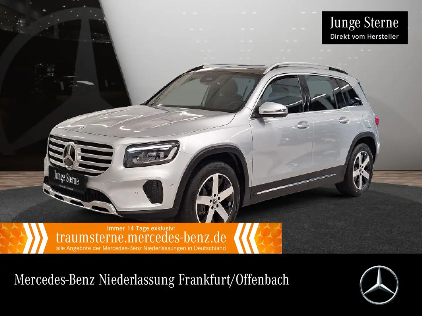 Mercedes-Benz GLB 200 d PROGRESSIVE+PANO+360°+LED+TOTW+8G Argent - 1