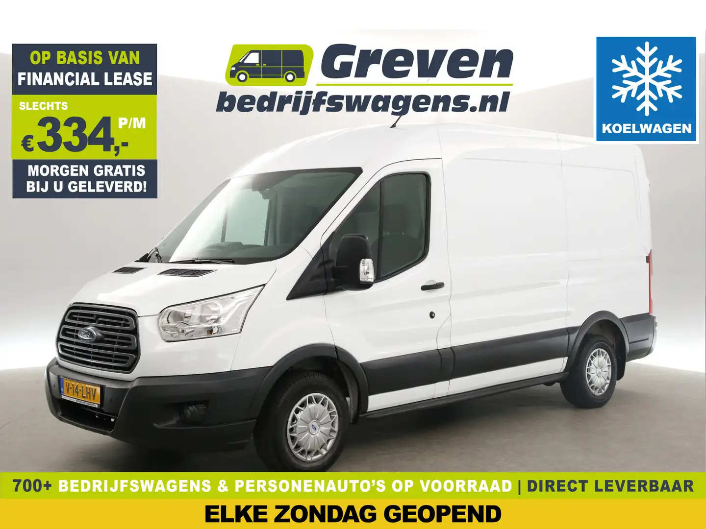 Ford Transit 290 2.2 TDCI L2H2 Koelwagen | Nachtkoeling | Schap Wit - 1