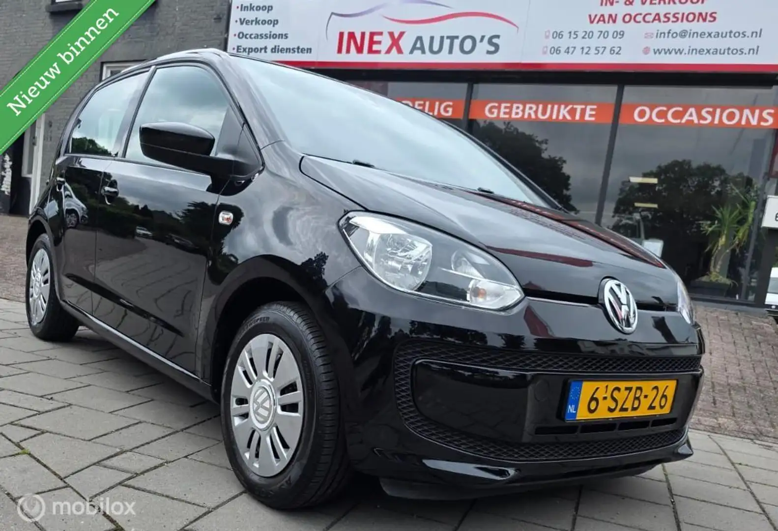 Volkswagen up! 1.0 move up! Navi 5-deurs Incl.APK+Afleveringsbeur Zwart - 1