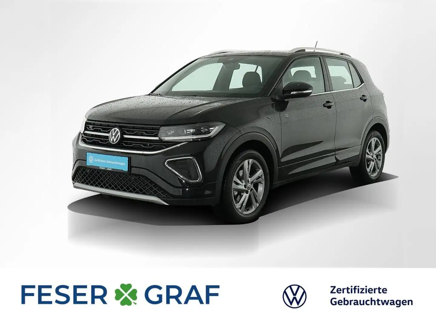 Volkswagen T-Cross R-Line 1.0 TSI DSG Navi LED DigiCockpit Schwarz - 1