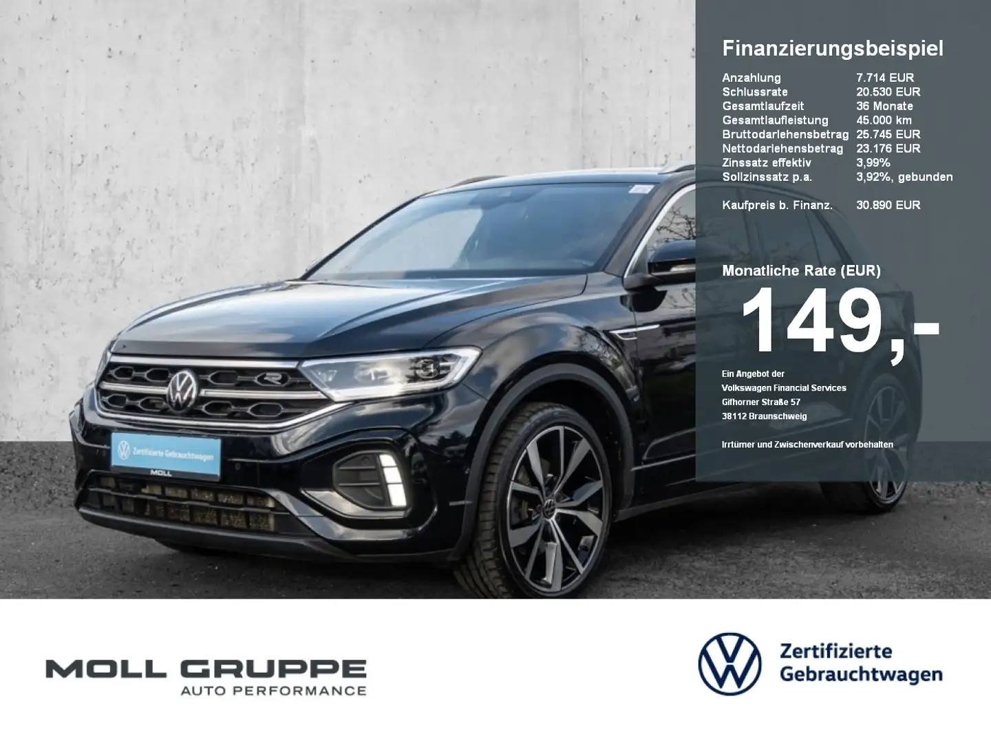Volkswagen T-Roc 2.0 TSI 4Motion DSG R-Line R-Line 2.0 TSI OPF 4MOT Schwarz - 1