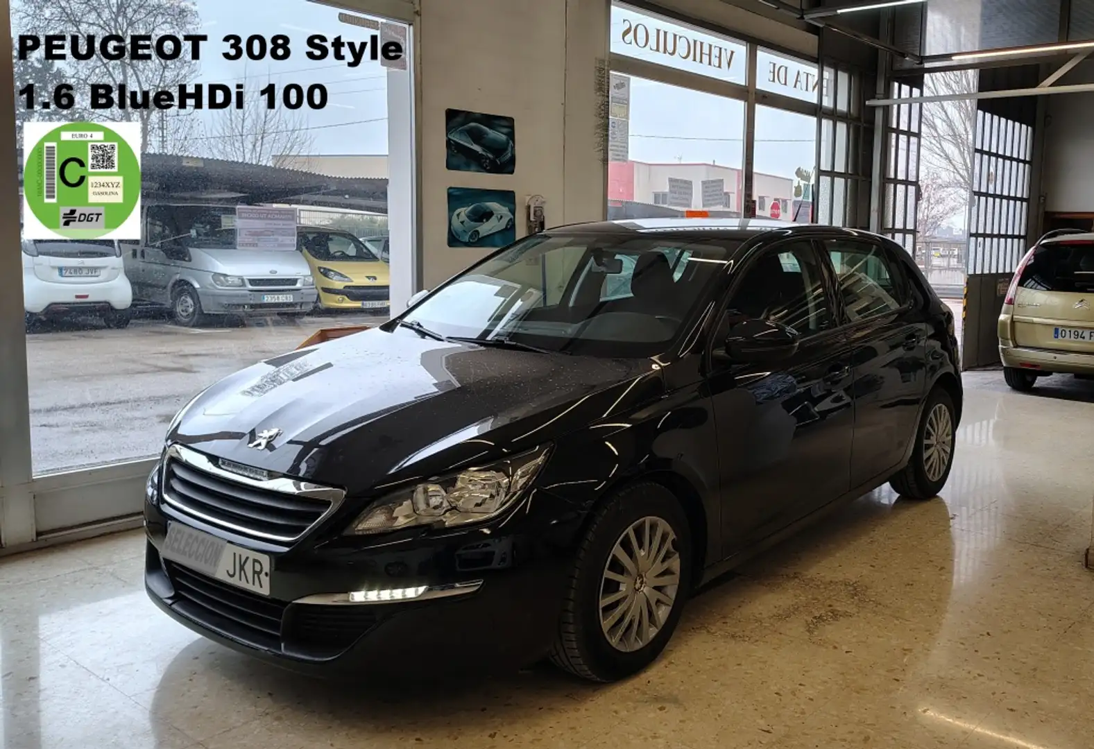 Peugeot 308 1.6 BlueHDi Active 100 Noir - 2