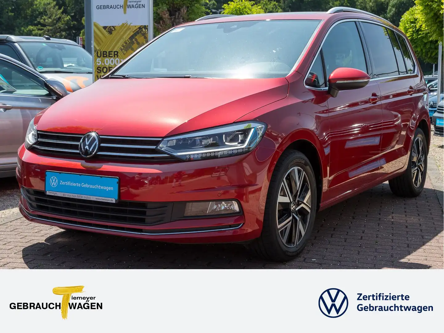Volkswagen Touran 1.5 TSI DSG HIGHLINE PANO AHK ASSIST+ KAM Rot - 1