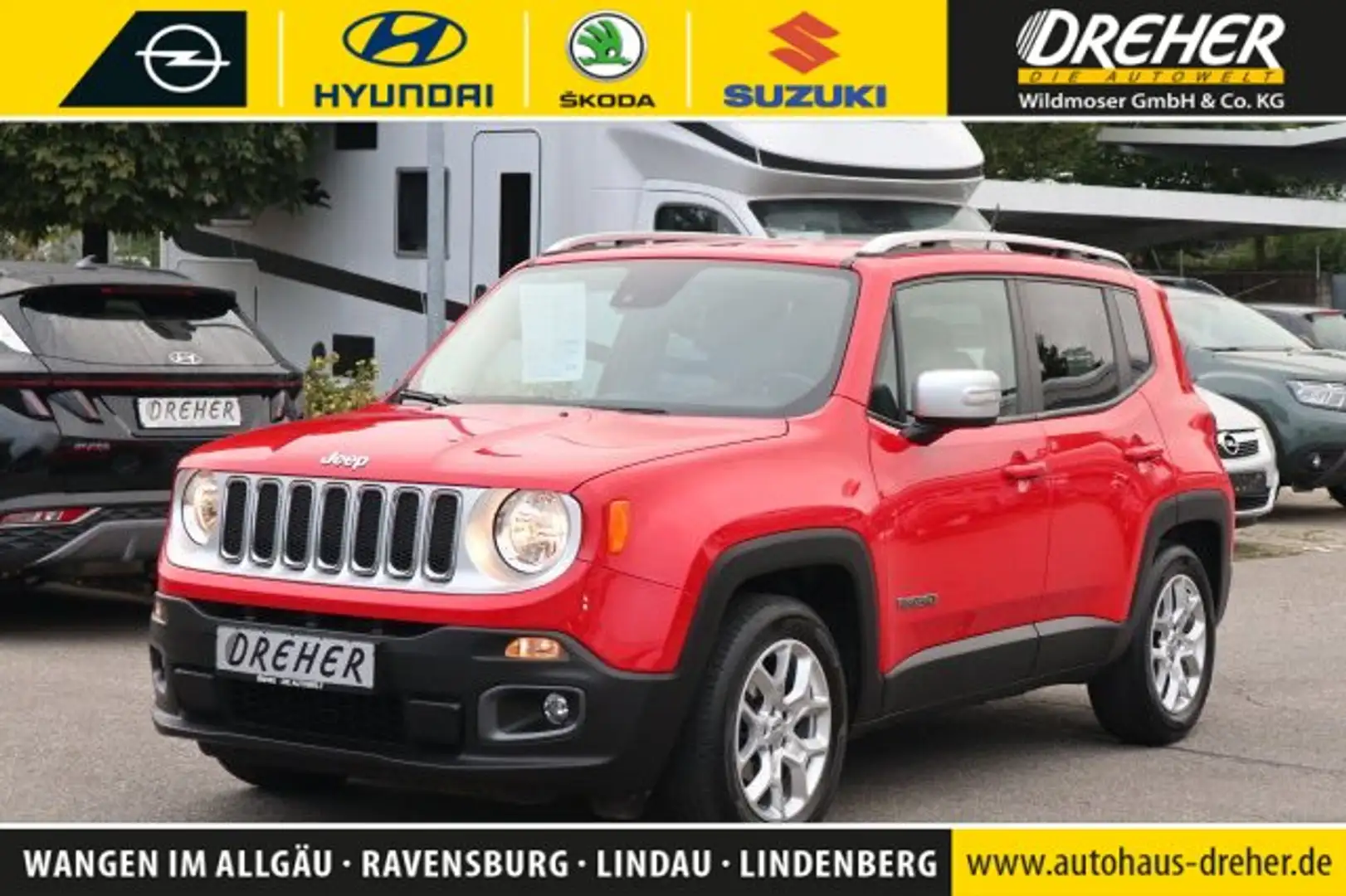 Jeep Renegade Renegade Limited 1,4MultiAir Navi/Klima/Sitzhzg Rouge - 1