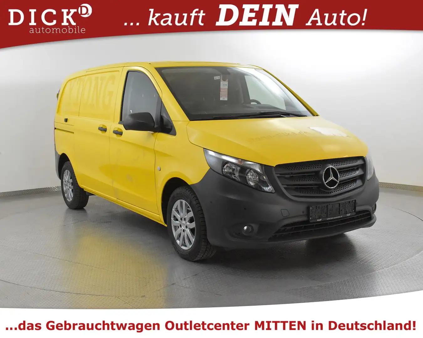 Mercedes-Benz Vito 116 CDI 7G. NAVI+SHZ+PDC+AHK+KLIMA+TEMP Żółty - 1