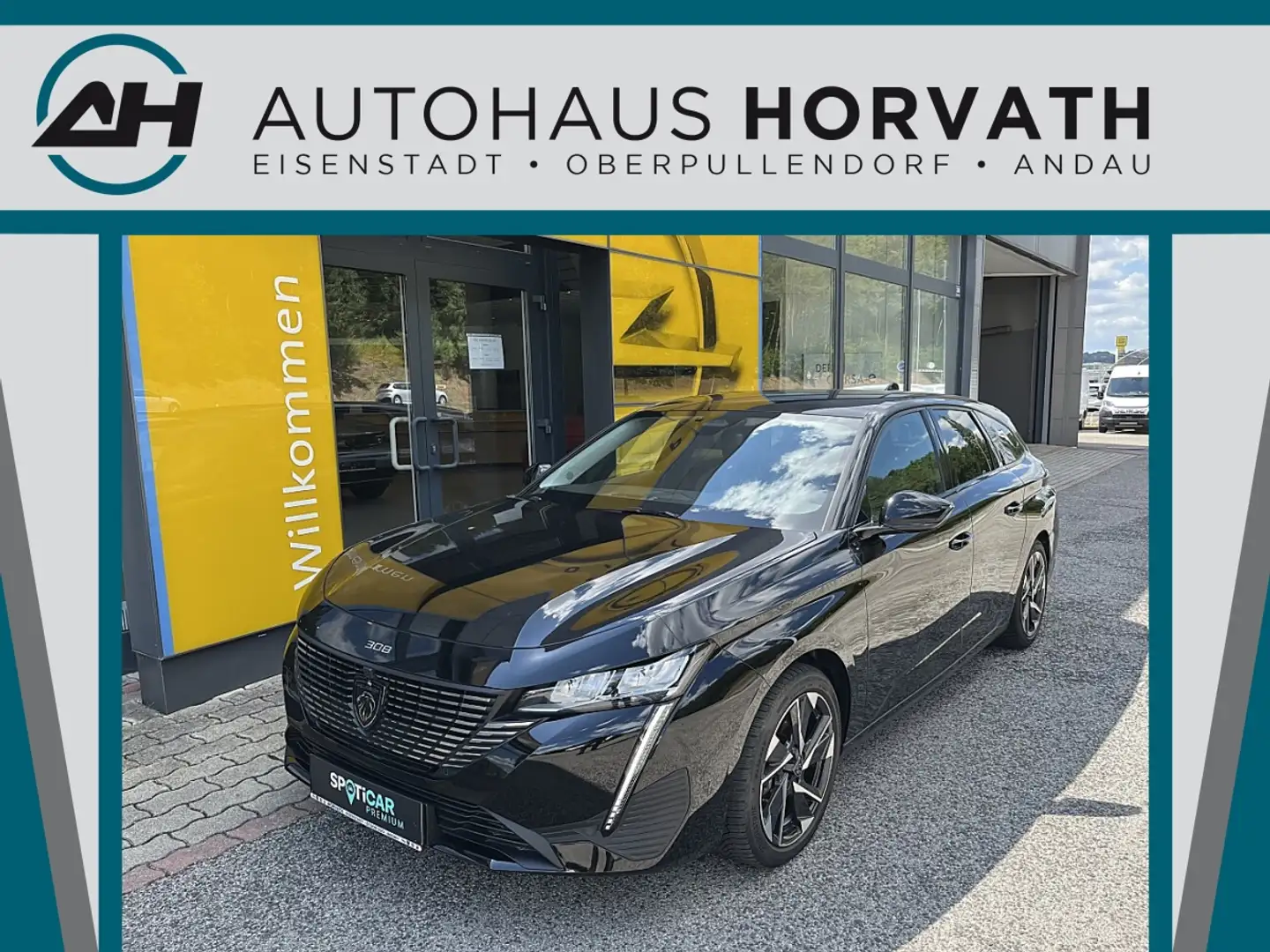 Peugeot 308 SW Hybrid 145 e-DSC6 Allure!NAVI,KAMERA,LED,TOP! Schwarz - 1