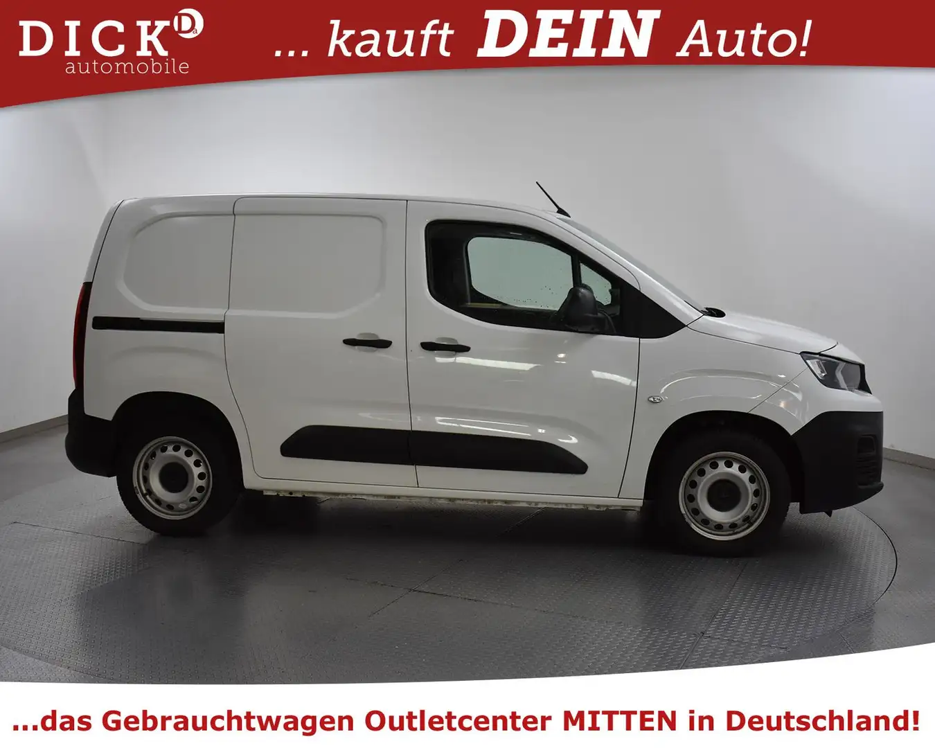 Peugeot Partner Premium 1.5d KLIM+SHZ+PDC+TEMP+DAB+REGAL Biały - 2