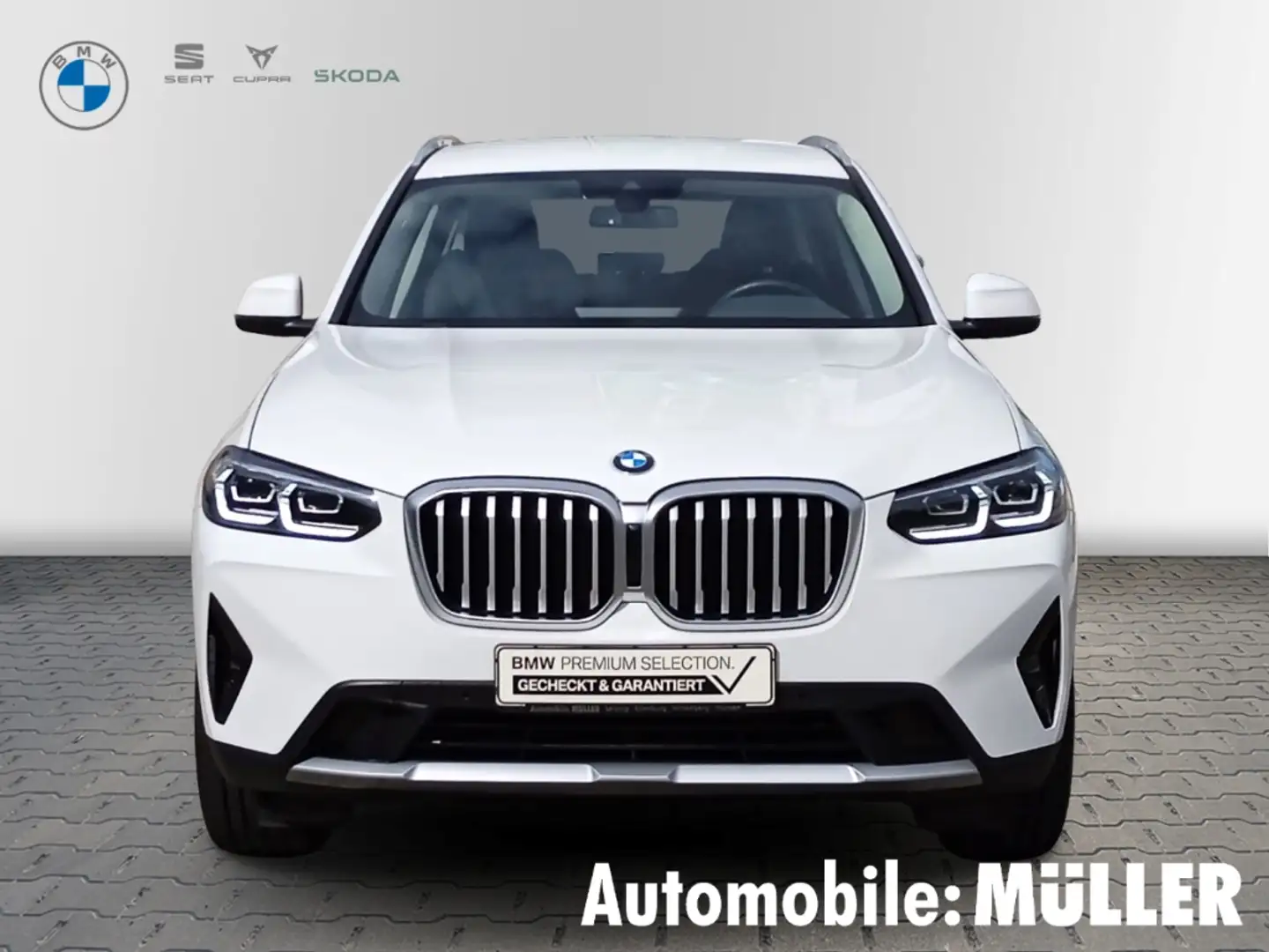 BMW X3 20 d PARK-ASSISTENT AHK+NAVI+EL.HECKKLAPPE+KEYLESS Weiß - 2