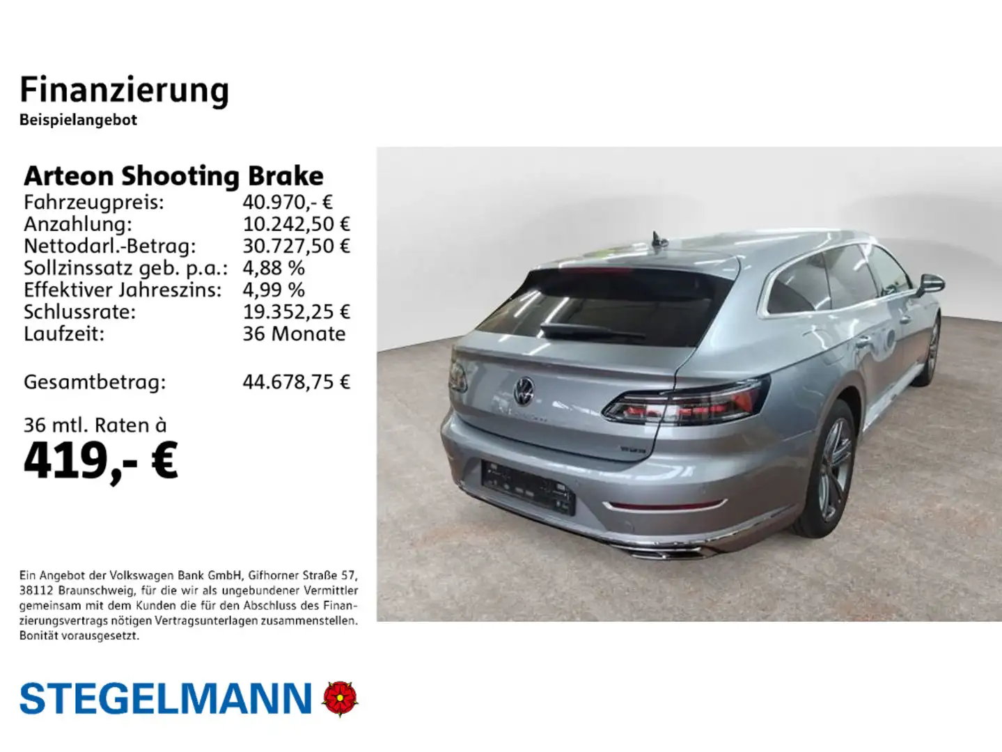 Volkswagen Arteon 2.0 TSI DSG 4M R-Line *AHK Silber - 2