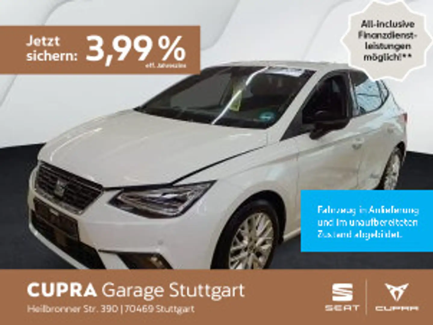 SEAT Ibiza FR-Line 1.0 TSI 85kW Weiß - 1